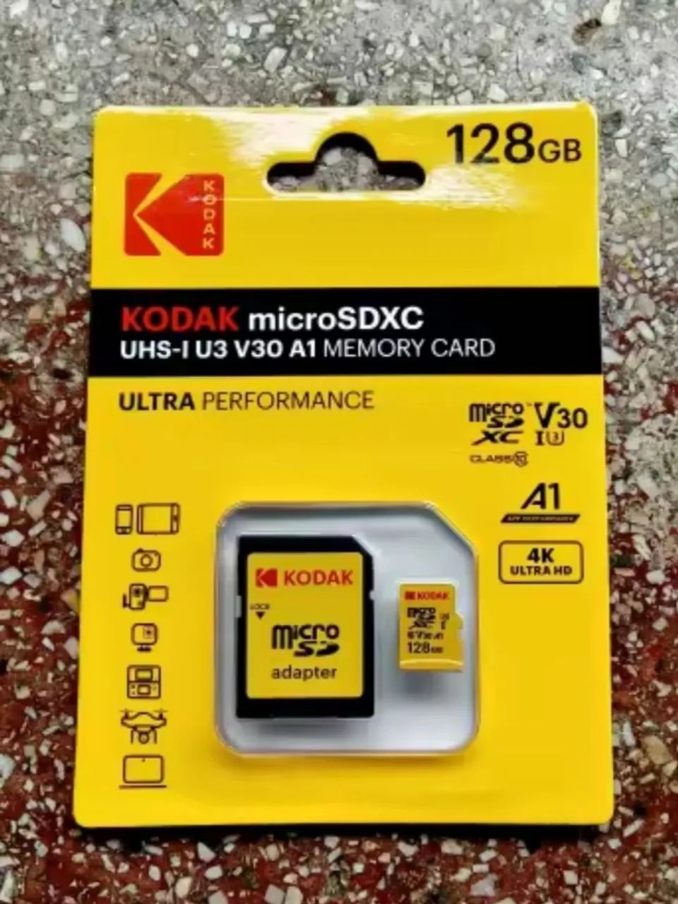 Cartão de Memória Kodak 128GB Micro SD com Adaptador - Foto 2