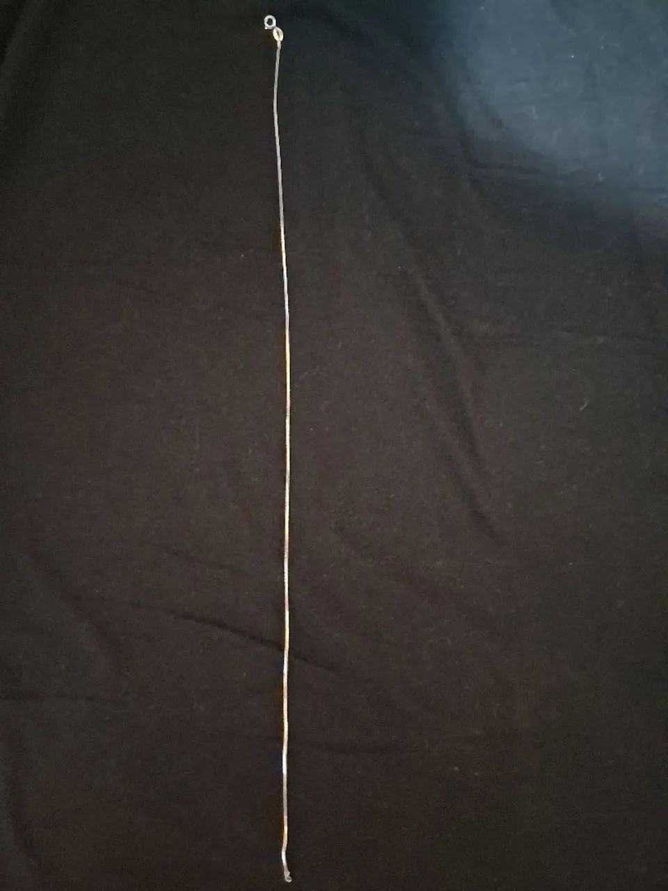 Cordão prata 99 Fx, 40 cm, 1 mm. - Foto 2