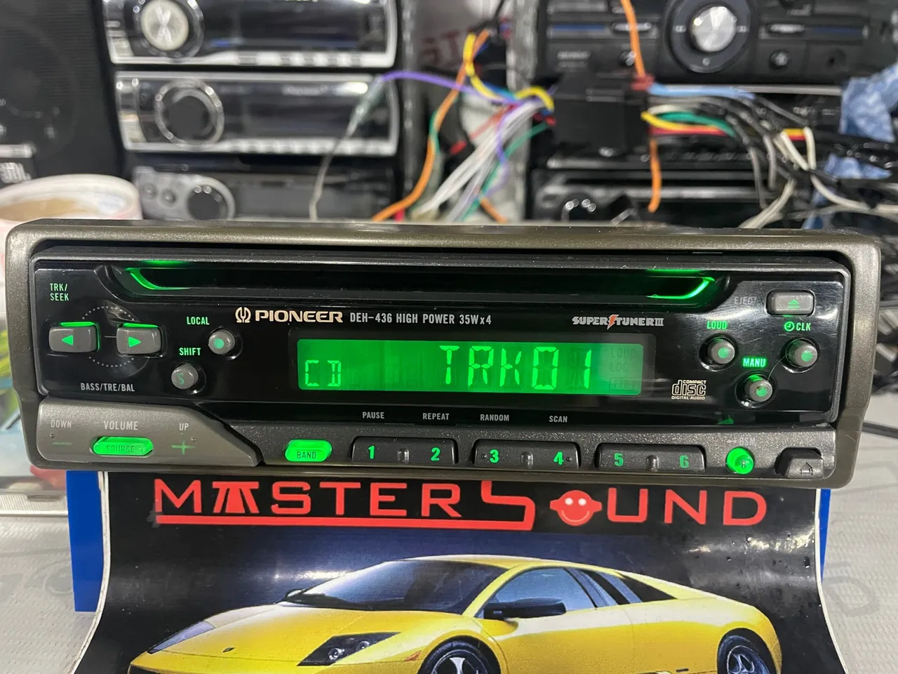 Cd rádio pioneer deh-523 com bluetooth interno show