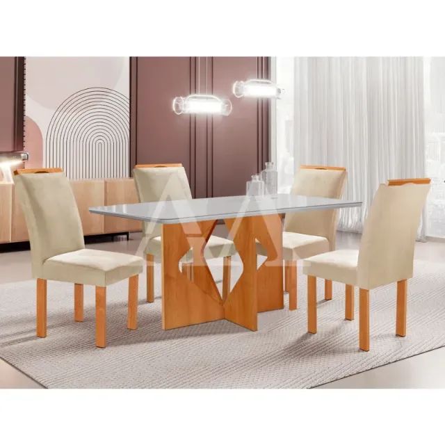 jogo de mesa com 4 cadeiras londres  - Foto 2