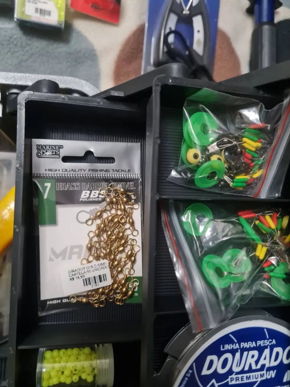 Caixa Box de Pesca Completa Pronta - Foto 4