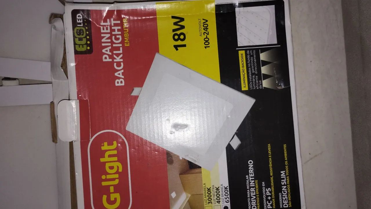Lâmpadas de LED G-Light 18W - Painel Backlight - Foto 3