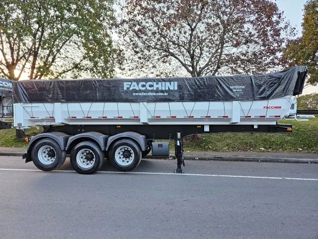 Carreta Basculante Facchini Ano 2025 0km Pronta Entrega 25m³ na lata Sem pneus Freio ABS - Foto 12