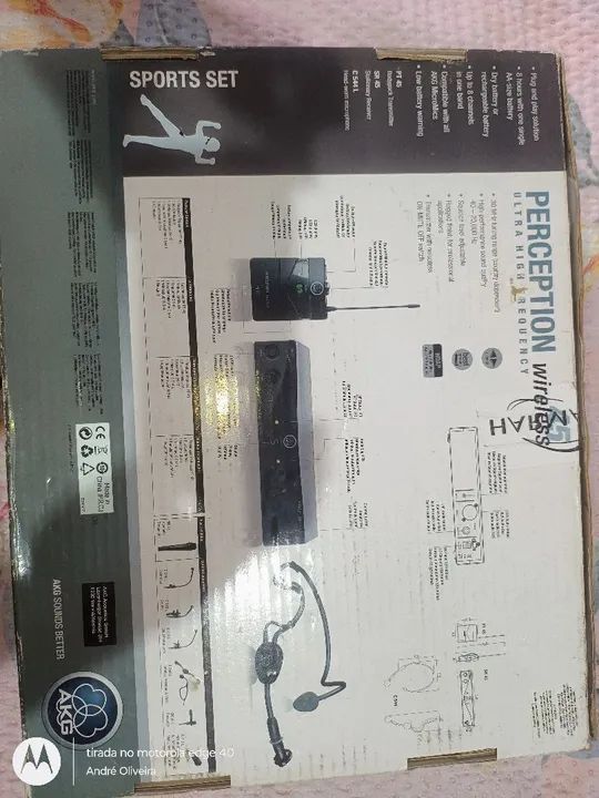 Kit Microfone Sem Fio AKG Perception 45 - Sports Set - Foto 4