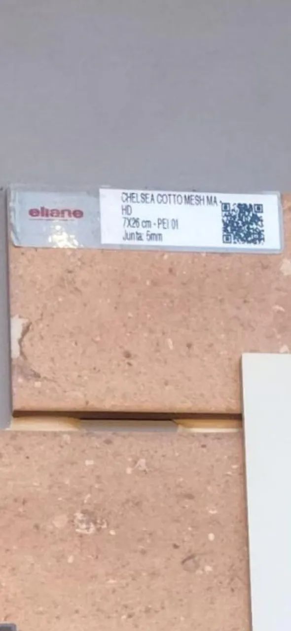 Vendo 6m² de  Revestimento Elaine CHELSEA COTTO  rústico Tijolinho