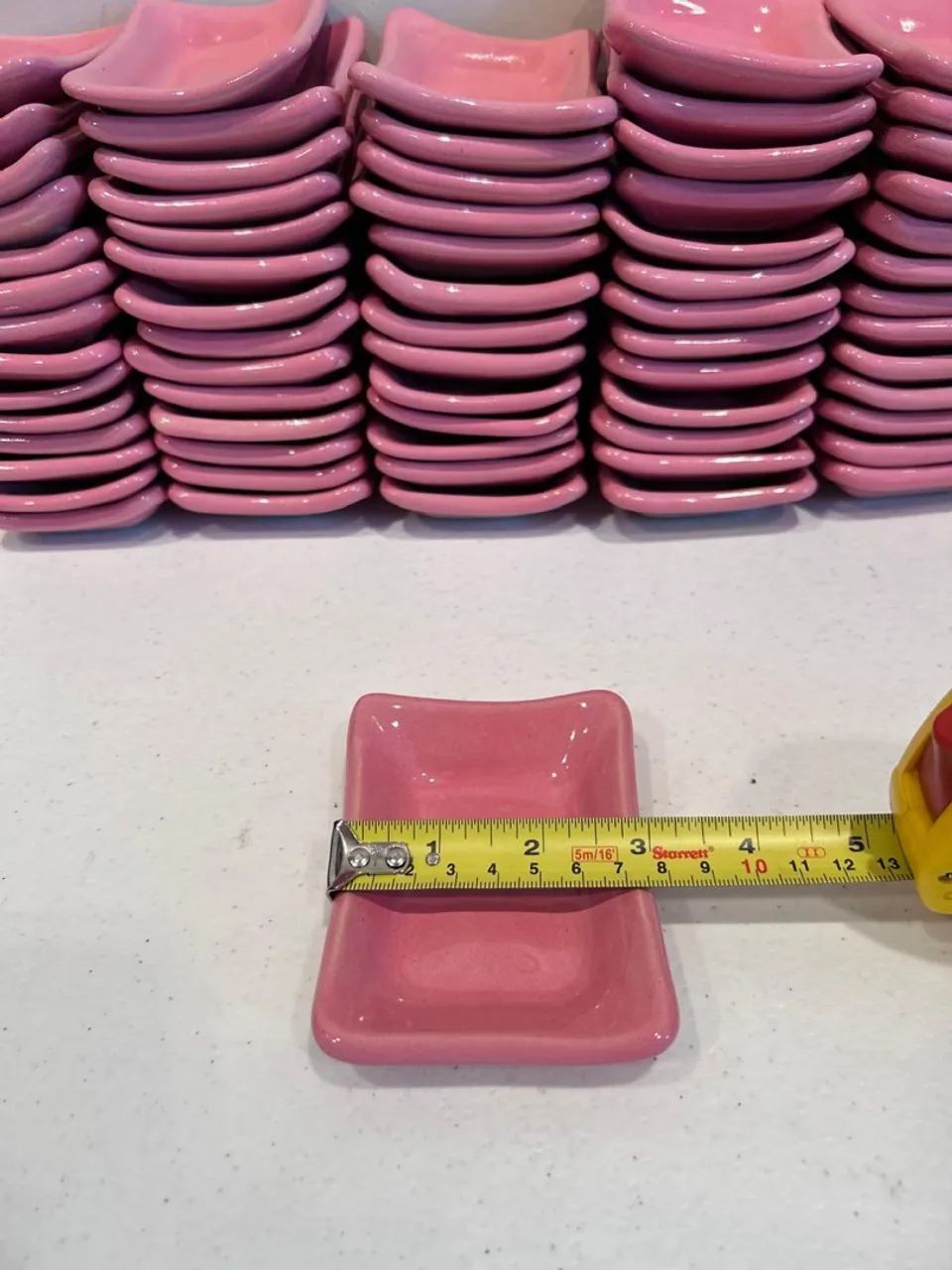 68 CERÂMICA SERVIÇO ROSA PEQUENA 2$ cada - Foto 5