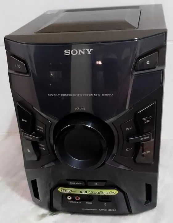 Aparelho de Som - Sony (DEFEITO)<br><br>Modelo MHC-EX66 com duas caixas de som acústica. - Foto 2