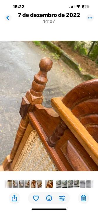 Cadeira de Madeira com Assento de Palhinha - Foto 3