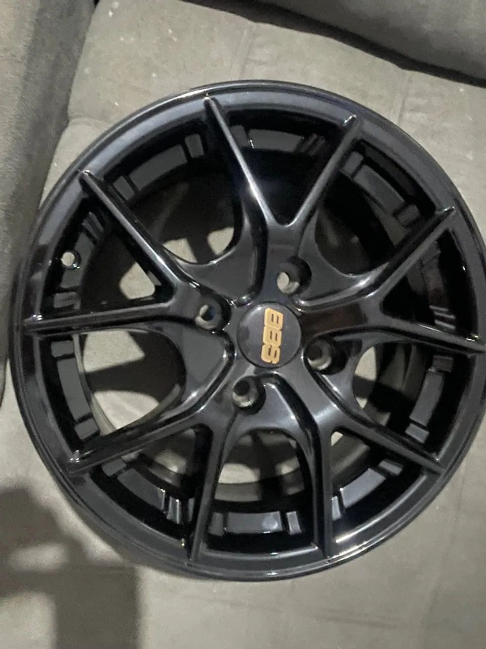 Rodas BBS Aro 15 Black Piano - Foto 3