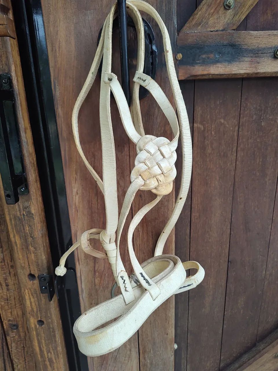 Cabresto buçal modelo sapo em couro  - Foto 3