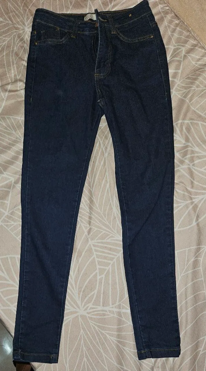 Calça Jeans Skinny Azul Escuro