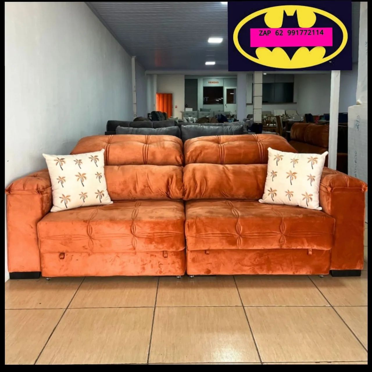 Sofá Retrátil E Reclinável IMPÉRIO 2.50 LARGURA FRETE e MONTAGEM GRÁTIS  - Foto 3