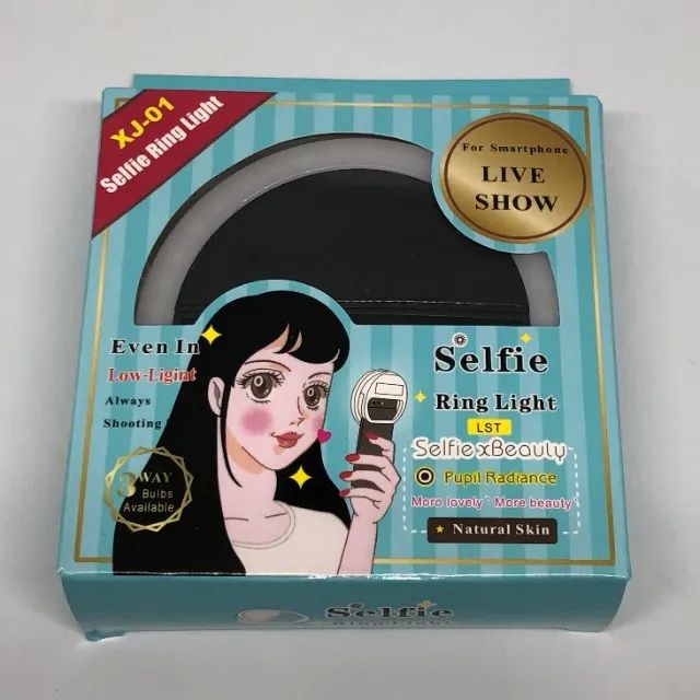 Luz Led Selfie Ring Light Clipe Flash Celular Universal Nova na Caixa - Foto 2