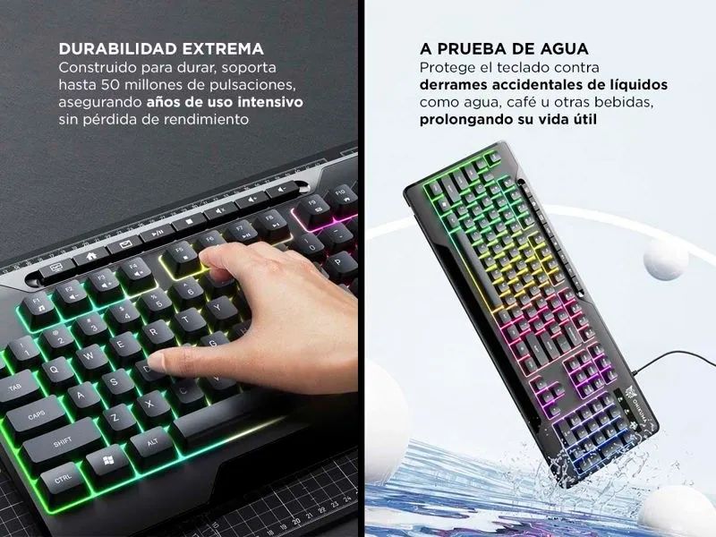 Teclado Gamer ONIKUMA com iluminação RGB - Foto 3