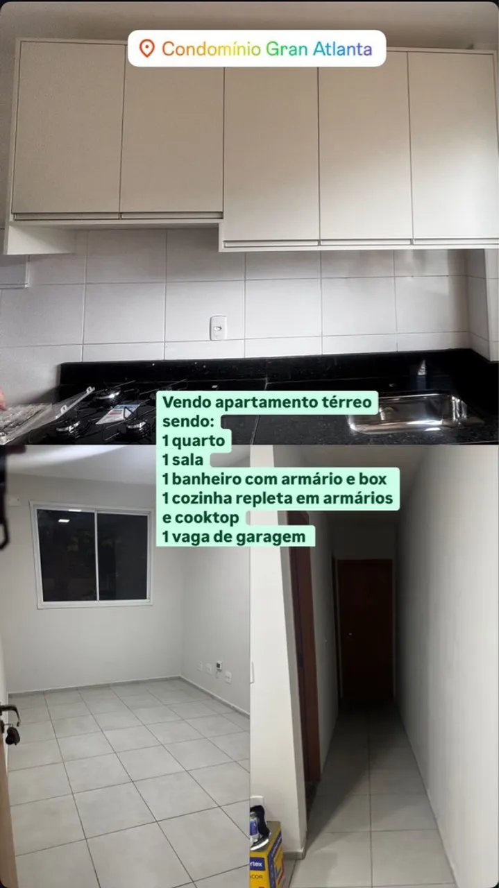 Apartamento 1 quarto - ZERO ENTRADA - pague só prefeitura e cartório