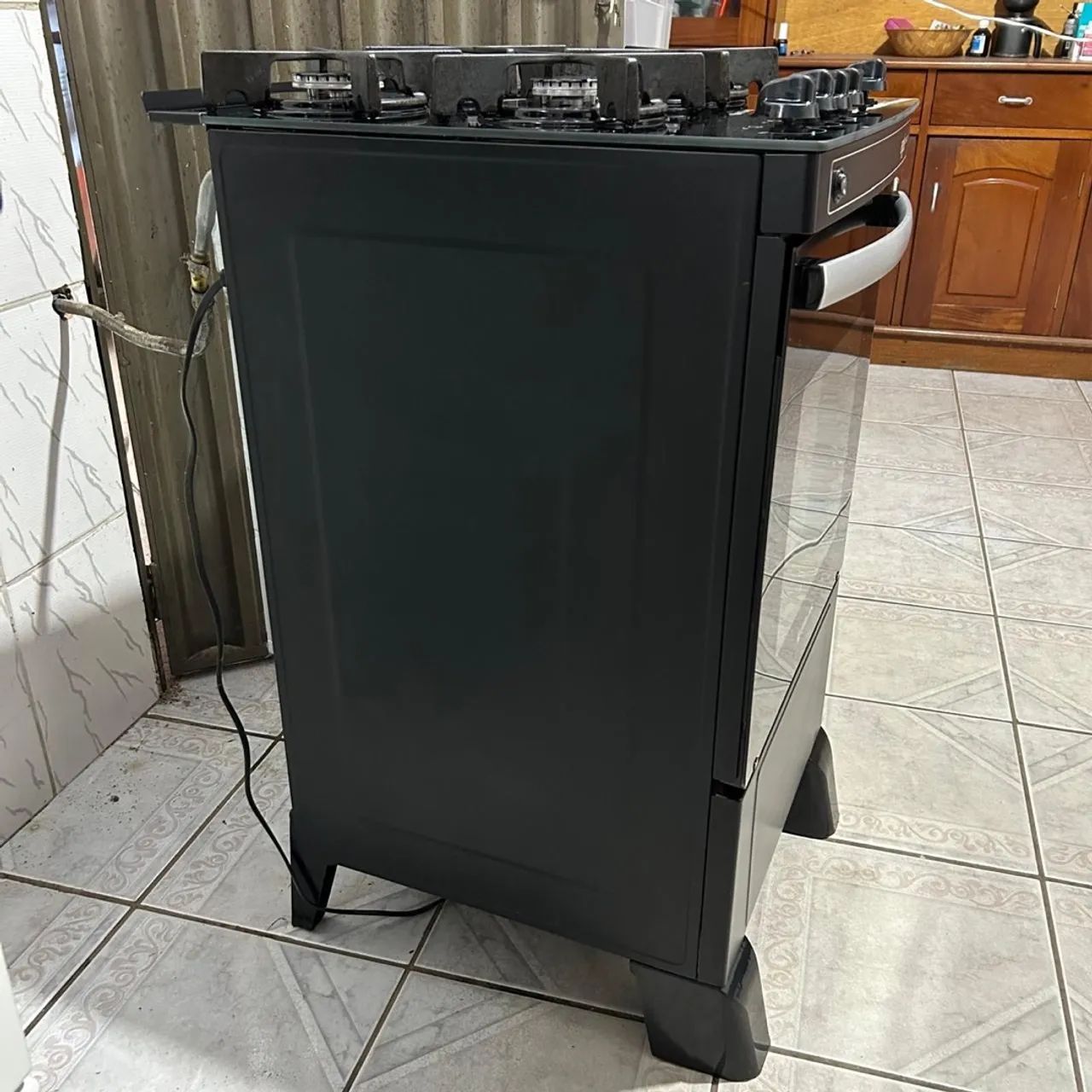 Fogão Atlas 4 Bocas Agile Up Glass Com Mesa de Vidro Preto - Bivolt  - Foto 3