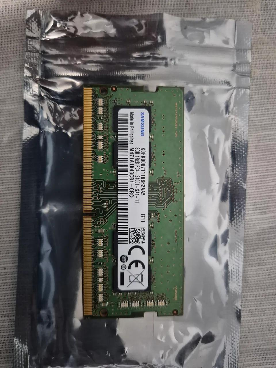 Memória RAM Samsung 8GB DDR4 2666mhz para Notebook