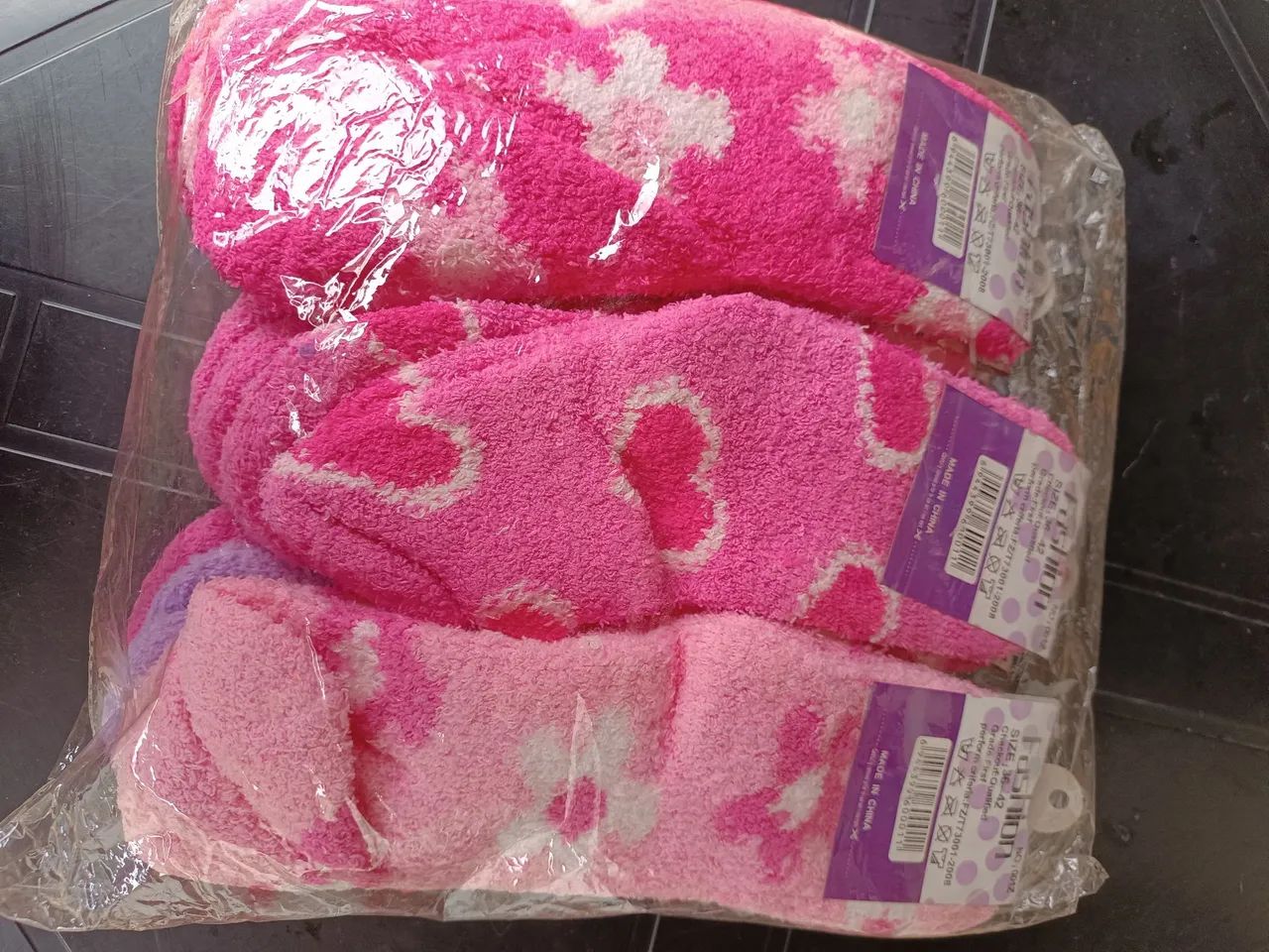Meia felpudo pacote 12 pares  - Foto 2