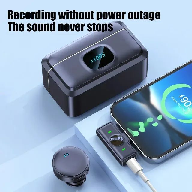 Incrível microfone de lapela magnético para celular - Foto 3