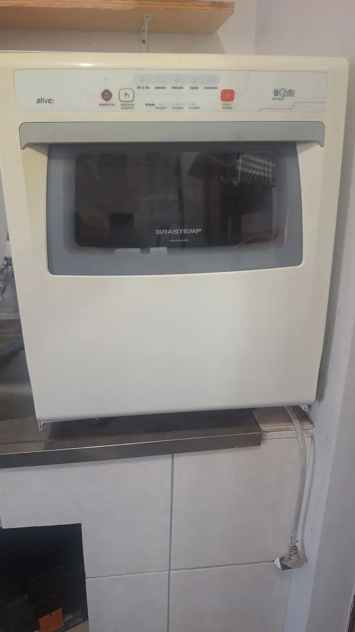 Lava-Louças Brastemp( FUNCIONA SÓ UMA OPCAO DE LAVAGEM) Ative! - 8 Serviços
