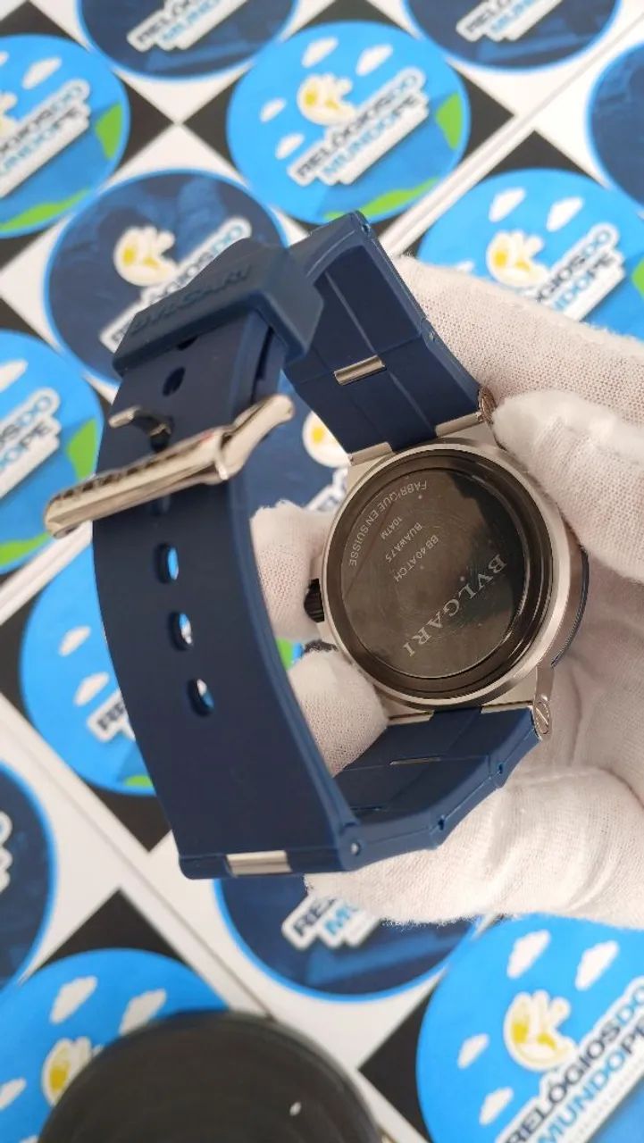 RELÓGIO BVLGARI ALUMINIUM TRICOLORE AUTOMÁTICO  - Foto 4