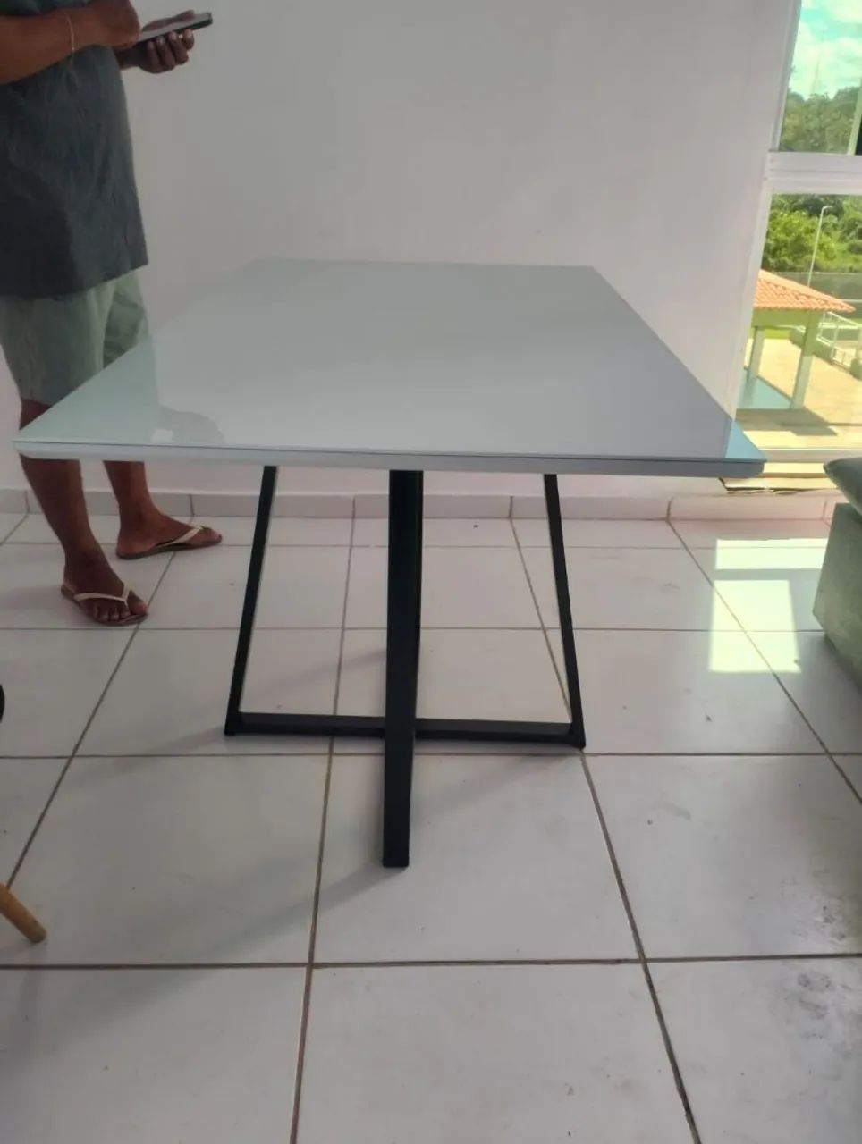 Mesa de Jantar retangular ( não acompanha cadeiras) - Foto 3