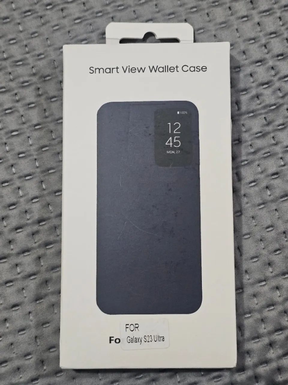 Capa Smart View Wallet Premium Para Galaxy S23 Ultra - Nova