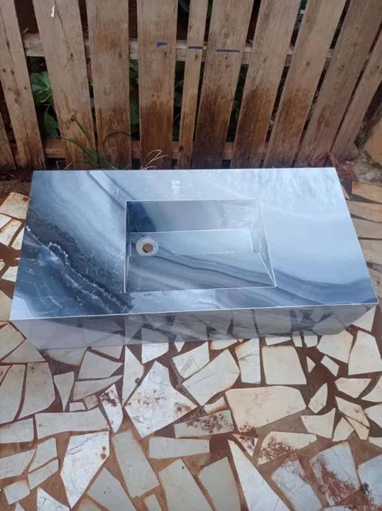 Pia de mármore para banheiro