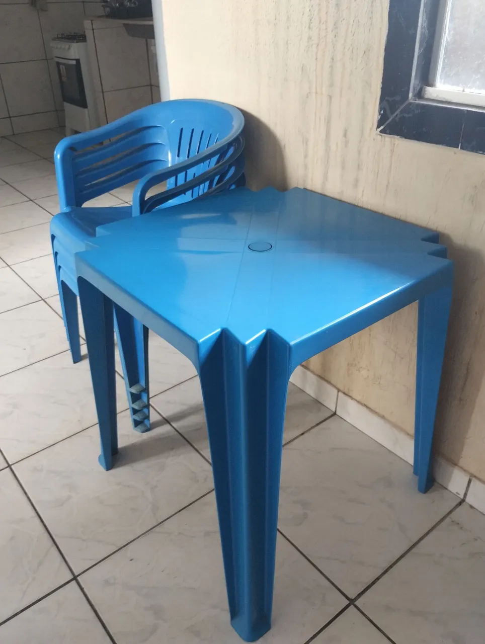 Conjunto de mesa e cadeiras Tramontina