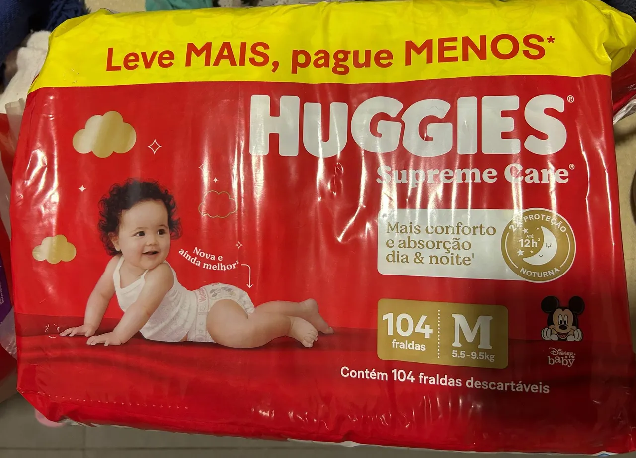 FRALDAS HUGGIES E PAMPERS