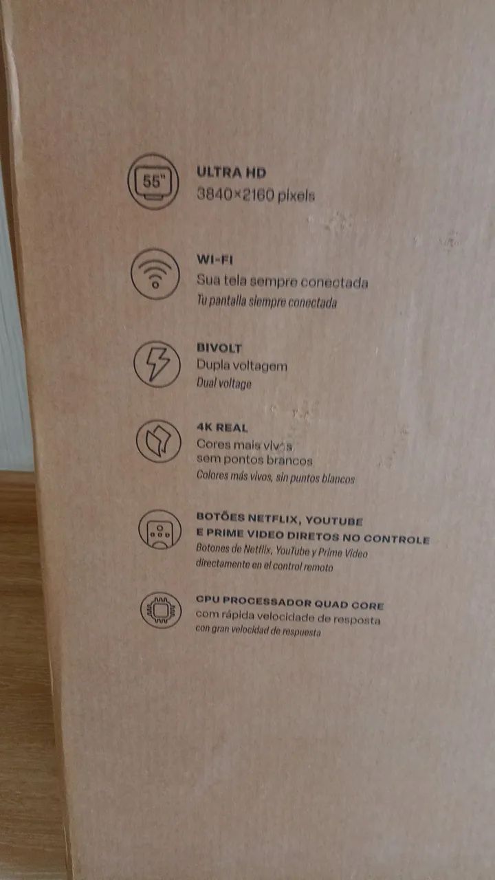 TV SMART 55 POLEGADAS (NA CAIXA LACRADA) - Foto 3