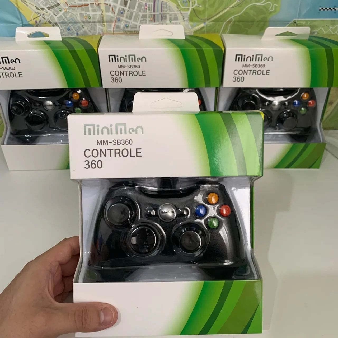 Controle Xbox 360/ PC com fio 2 metros - novo e com garantia  - Foto 2