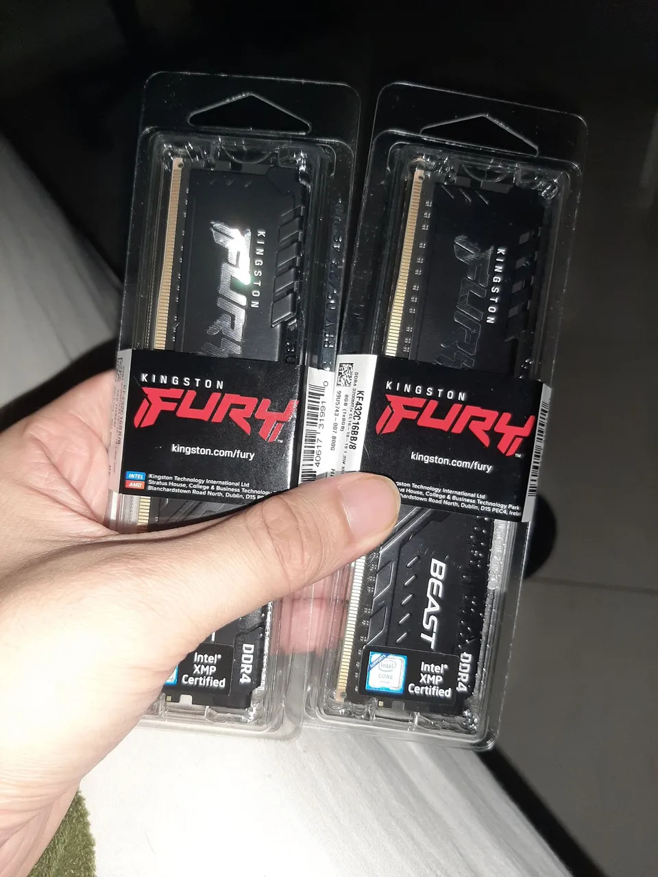 Memória RAM Kingston DDR4 16GB(2x8) 3200Mhz