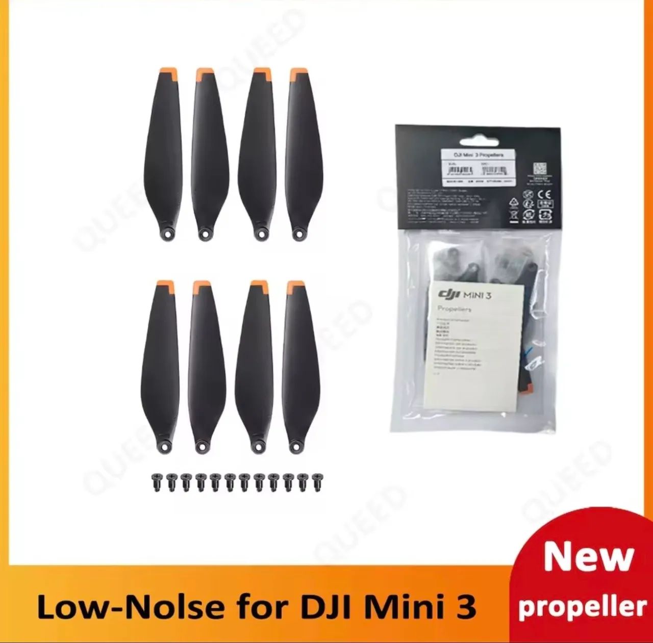 Kit hélices DJI mini 3 pro e 4 pro originais 