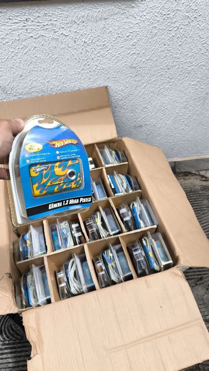 Kit 25 câmeras digitais hot Wheels larcadas 2007 