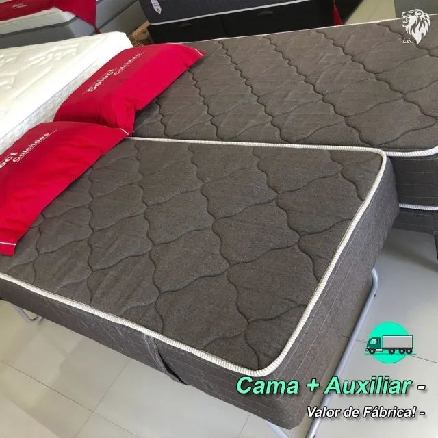 Solteirão C/ Auxiliar (Cama solteirão + Auxiliar) - Paga na Entrega!