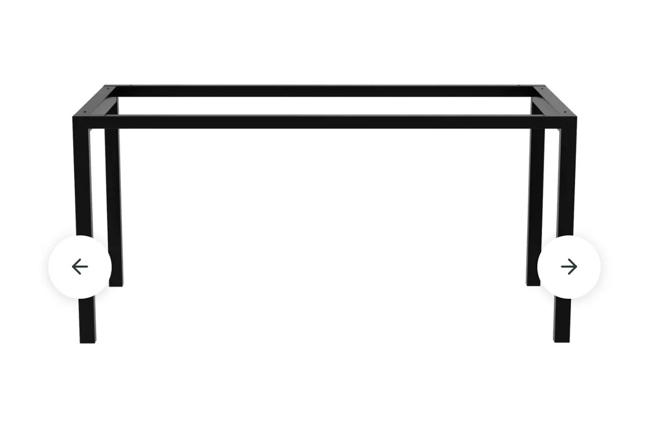 Mesa com tampo de vidro preto