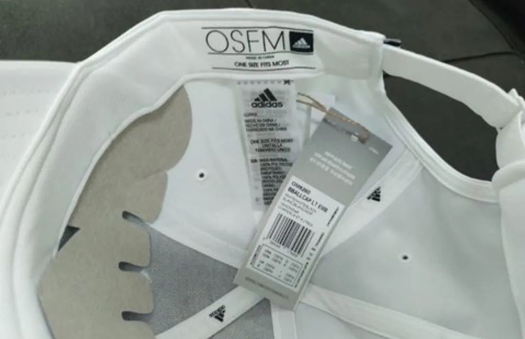 Boné Adidas Branco - Original poliéster  - Foto 3