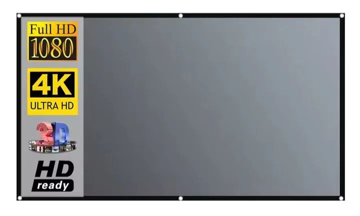 Salange tela de projeção reflexiva fullhd 16:9- Qualidade Impecável! - Foto 4