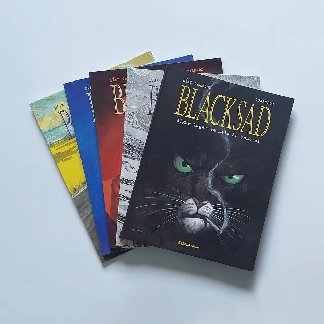 Blacksad - Completo - 5 Edições - Juan Díaz Canales e Juanjo Guarnido