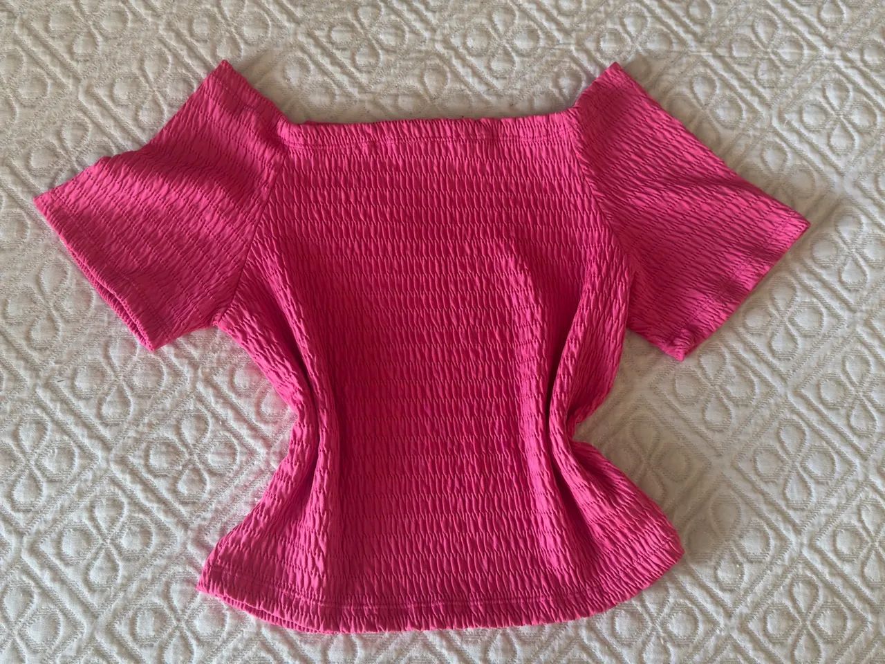 Blusa Rosa Off Shoulder