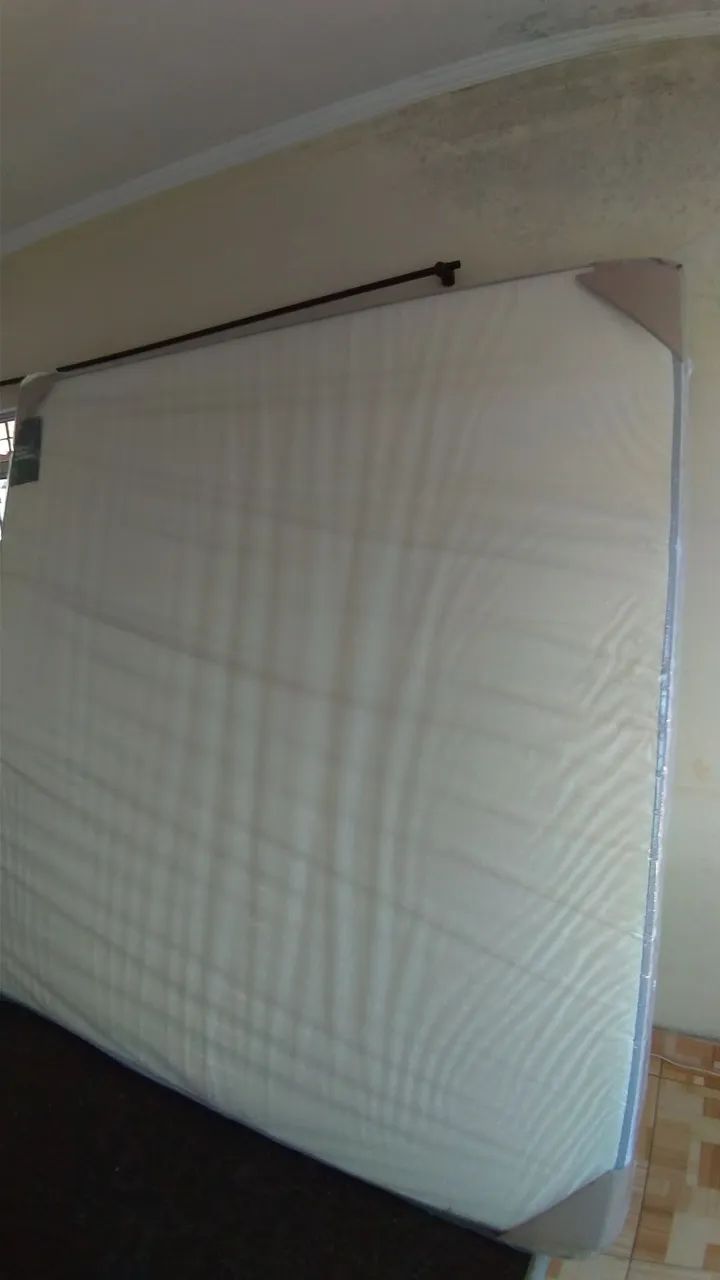 Colchão King Size Herval Vitalle com Molas Maxpring 31x193x203 cm Cinza - Foto 4