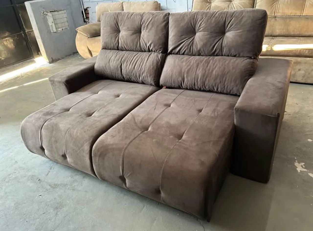 Sofá Retrátil e Reclinável 2.00m NOVO ( Direto da Fábrica )  - Foto 5