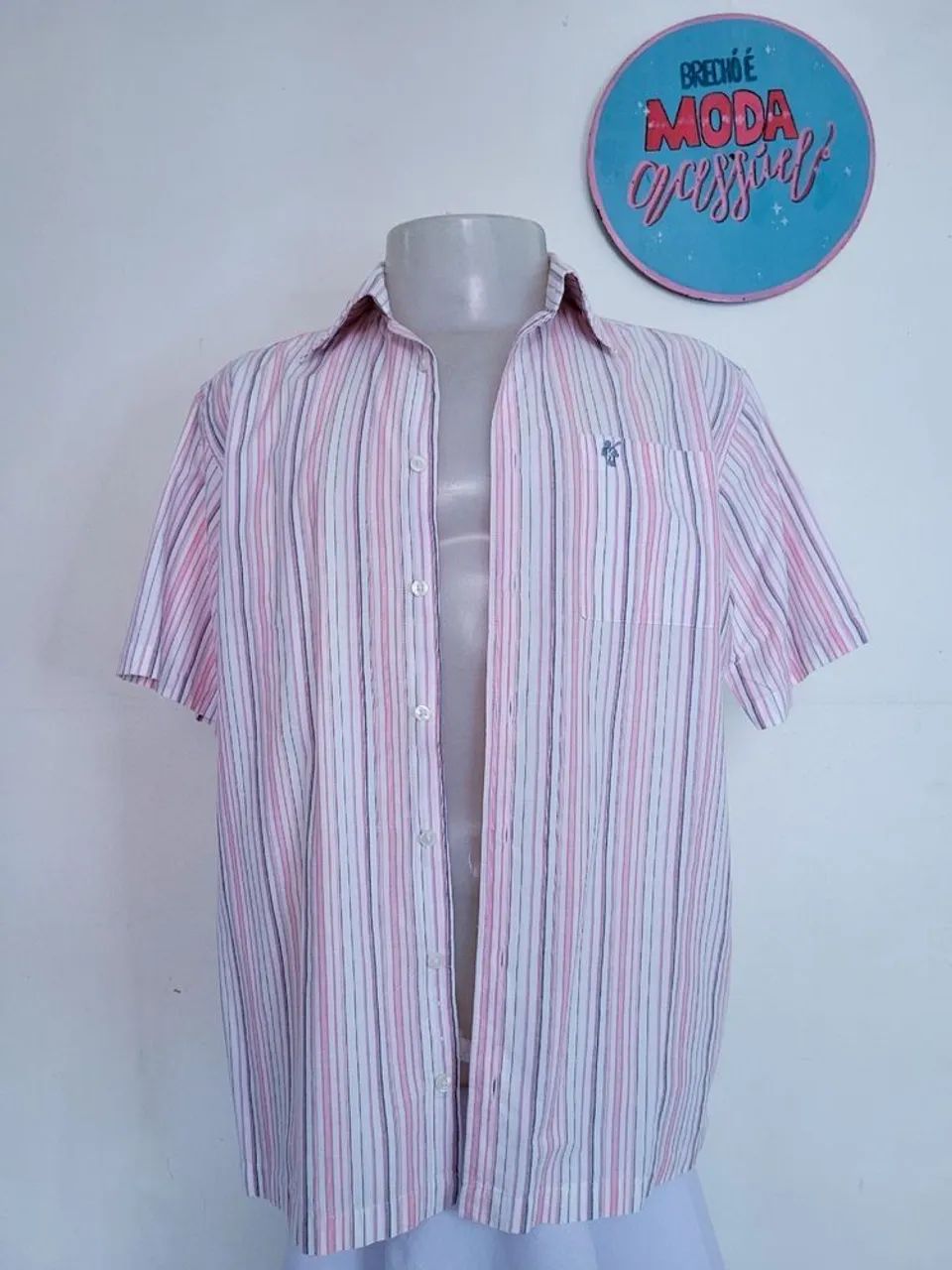 camisa listrada mr. kitsch Tam M - Foto 4