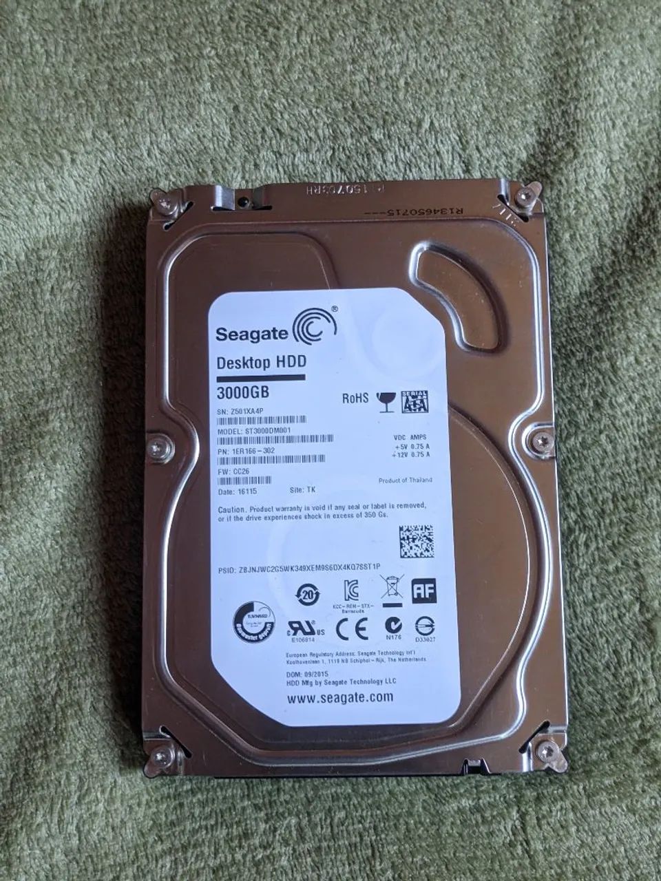 HD Seagate 3TB Seminovo