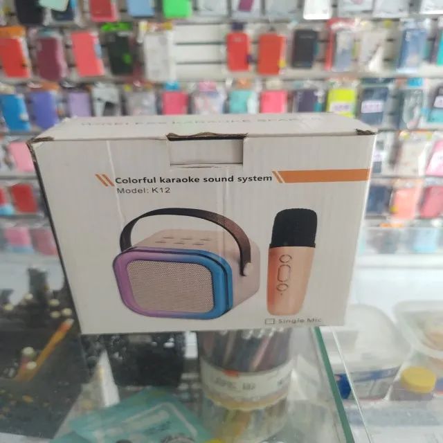 2 Microfones com Caixinha de Som Bluetooth Infantil 