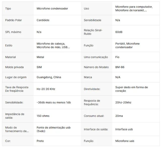 Microfone condensador profissional - Foto 5