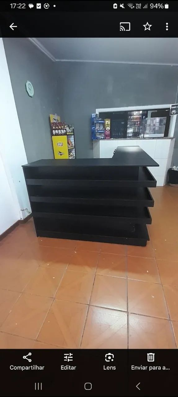 Balcão comercial preto - Foto 4