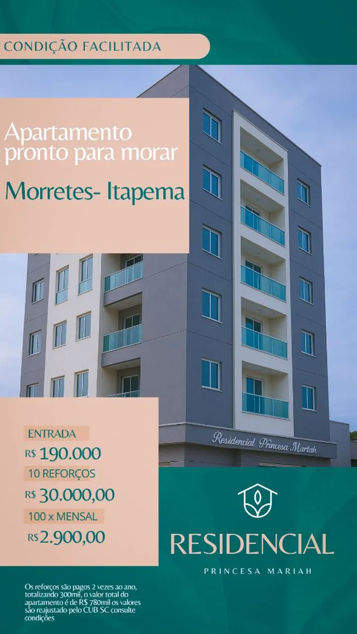 Apartamento pronto 100x direto com proprietário