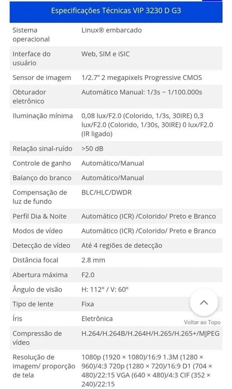 Camera ip vigilância cftv intelbras ip67 - Foto 3